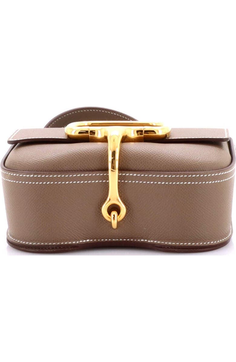 Pre-Owned Hermes Della Cavalleria Shoulder Bag Epsom Mini, Alternate, color, Etoupe