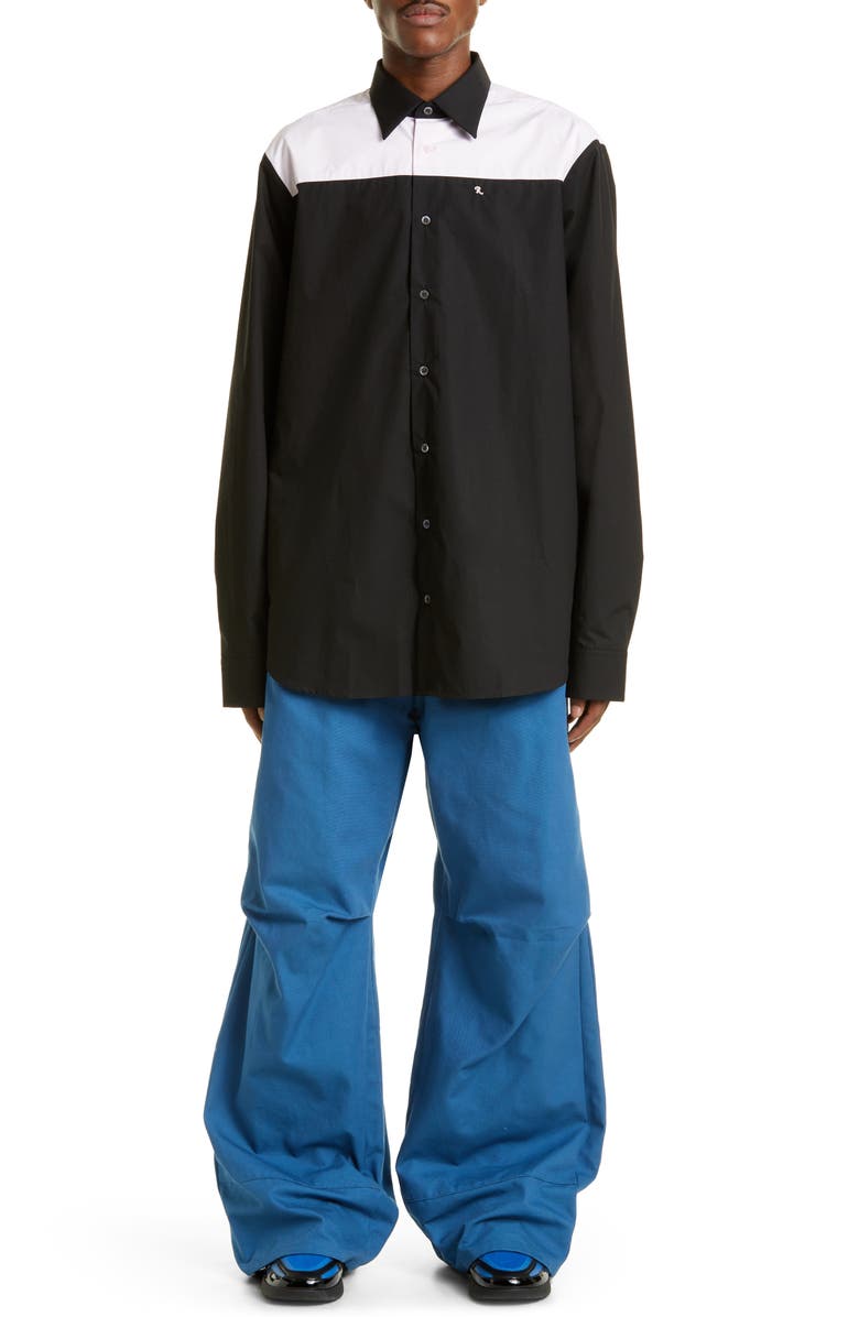 Raf Simons Big Elastic Waist Denim Pants, Alternate, color,