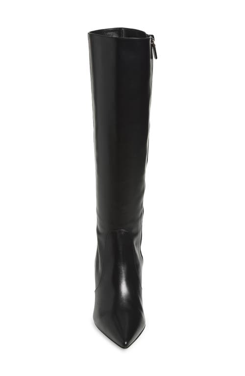 Stuart Weitzman Stuart Sculpt Pointy Toe Knee High Boot 75 In Black