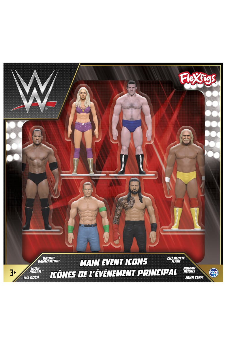 FleXfigs Wwe Icons Deluxe Pack 6 Characters, Alternate, color, 