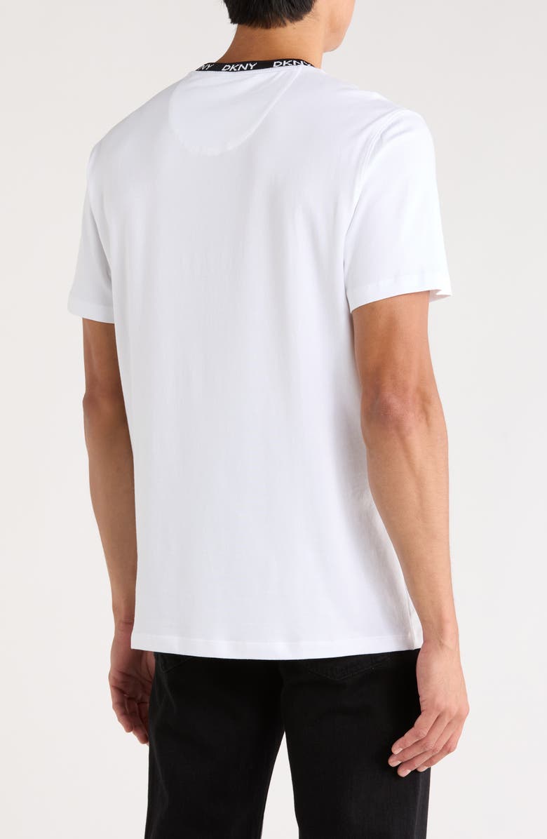 DKNY SPORTSWEAR Inwood Ringer T-Shirt, Alternate, color, White