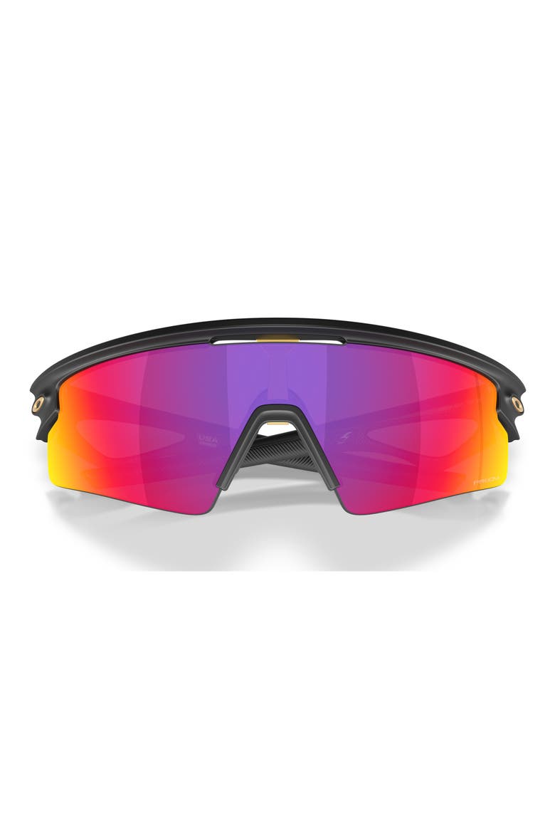 Gender Inclusive Sphaera Strike 37mm Shield Sunglasses, Alternate, color, MATTE BLACK / PRIZM ROAD