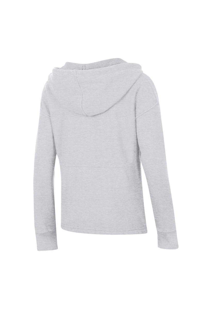 Champion Women's Champion Ash Alabama Crimson Tide Vintage Wash Reverse Weave Cinch Pullover Hoodie, Alternate, color, 