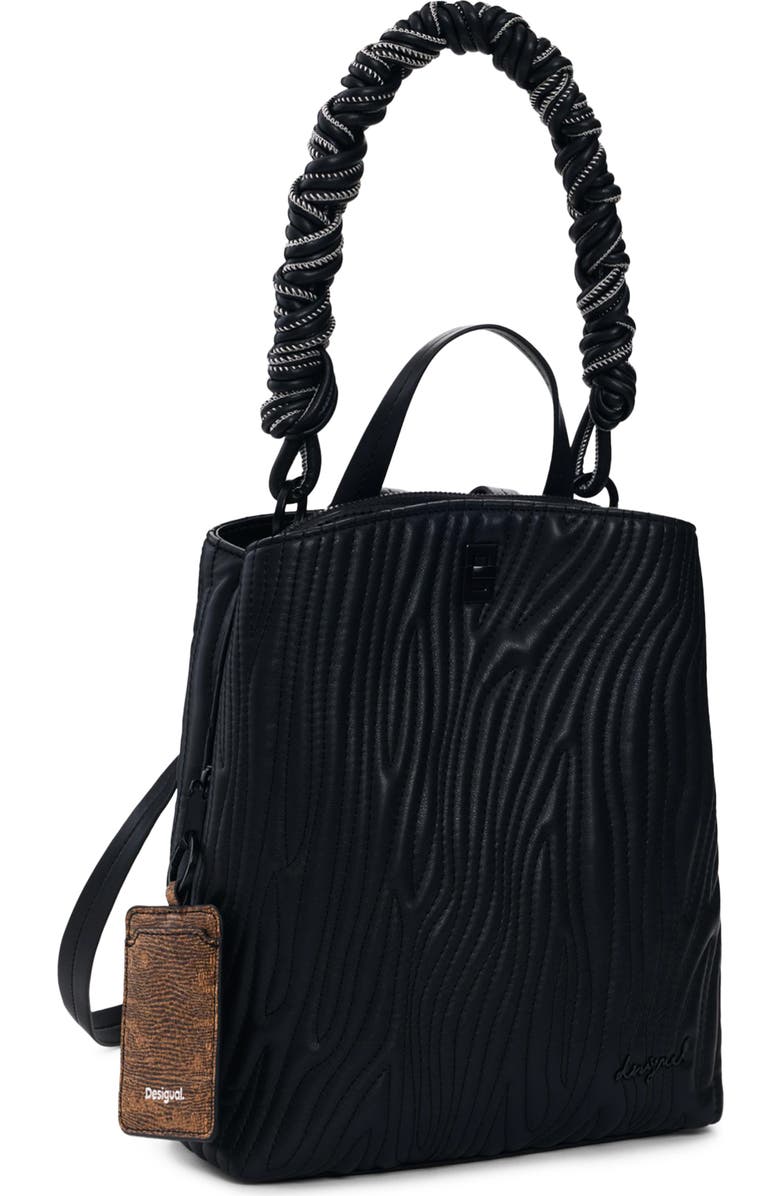 Desigual Mini Wave Embroidered Convertible Backpack, Alternate, color,