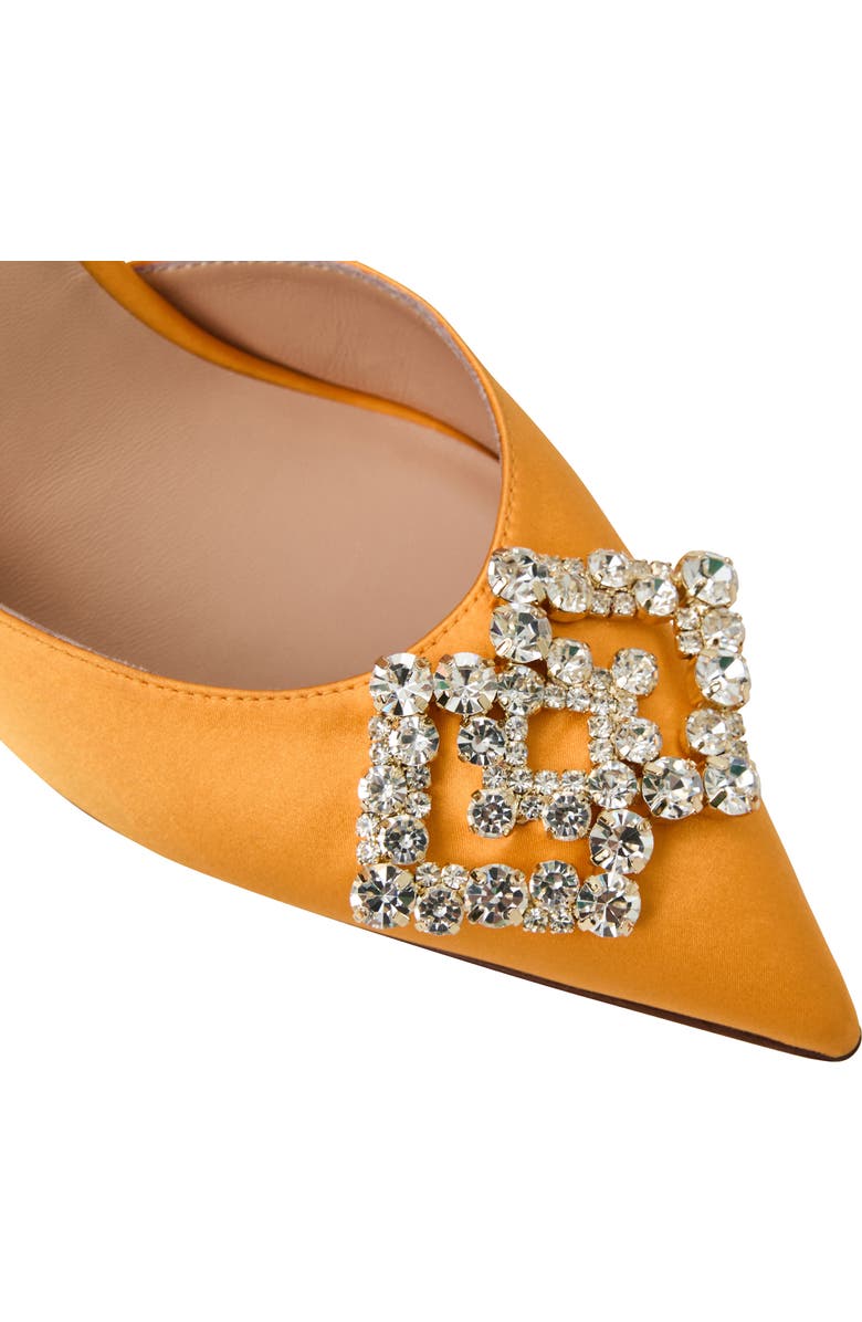 Bruno Magli Moda Slingback Pointed Toe Pump, Alternate, color, Orange Satin