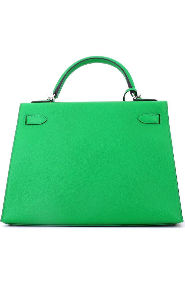 Pre-Owned Hermes Kelly Handbag Green Epsom with Palladium Hardware 32, Alternate, color, Green