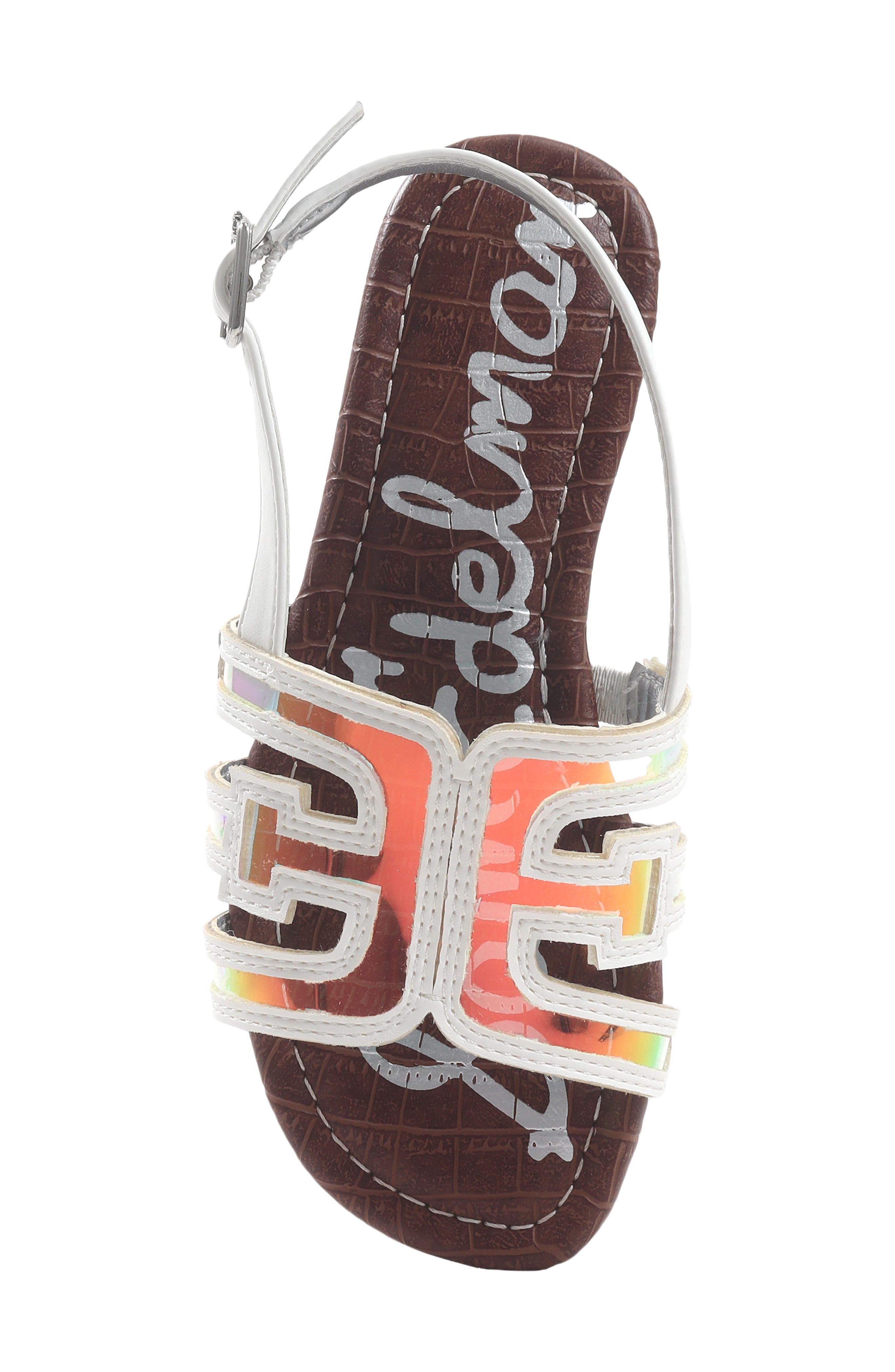 Sam Edelman Kids' Bella Slingy Sandal, Alternate, color, White