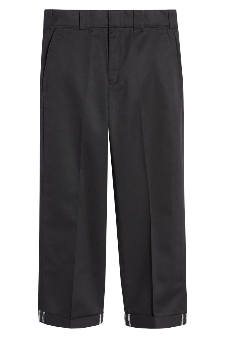 Men's R2R Regular Fit Cuffed Pants, Alternate, color, BLACK