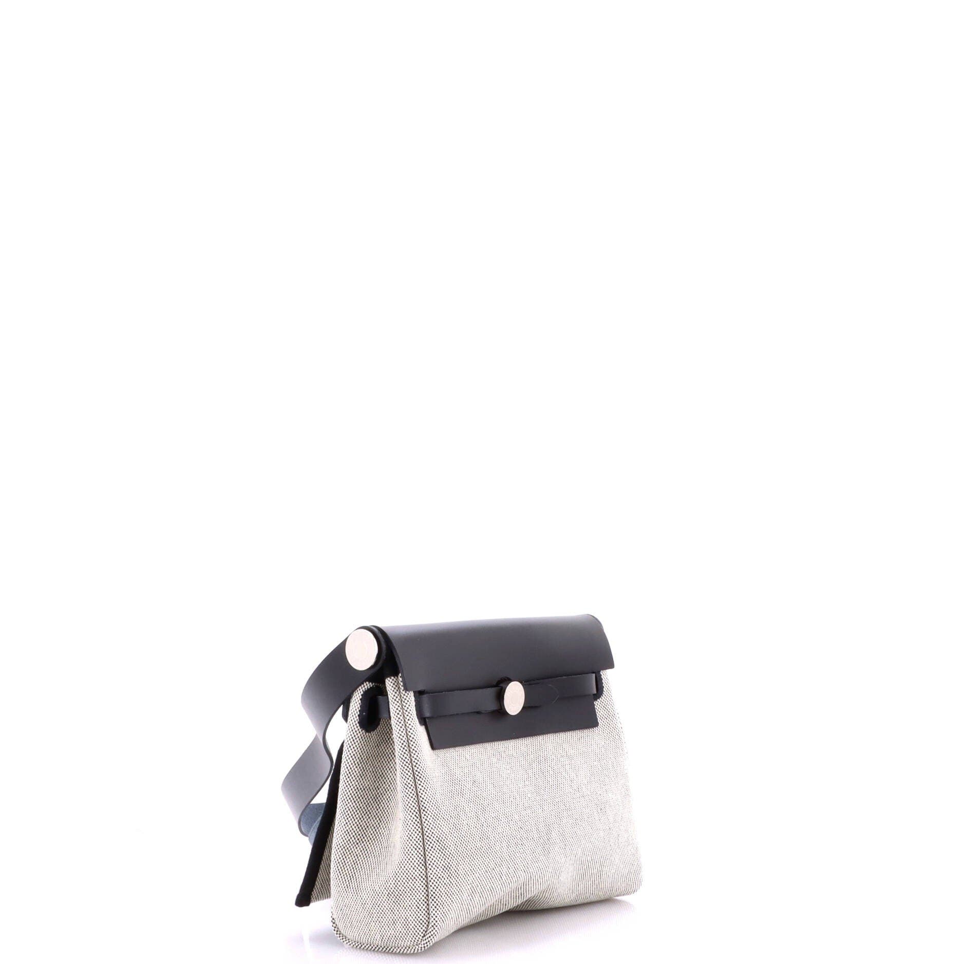 Herbag Zip Toile and Leather 20, Alternate, color, Black