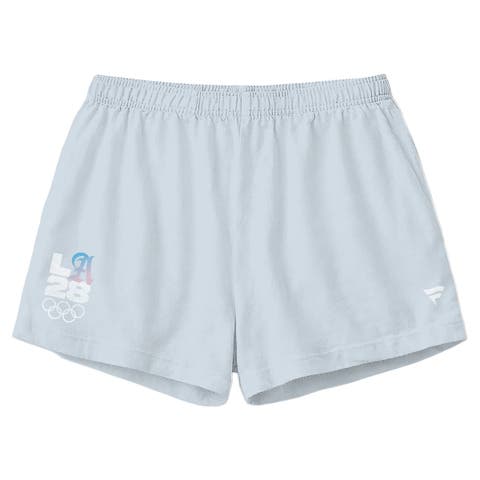Women's Fanatics Light Blue LA28 Bluebell Collection Lounge Shorts