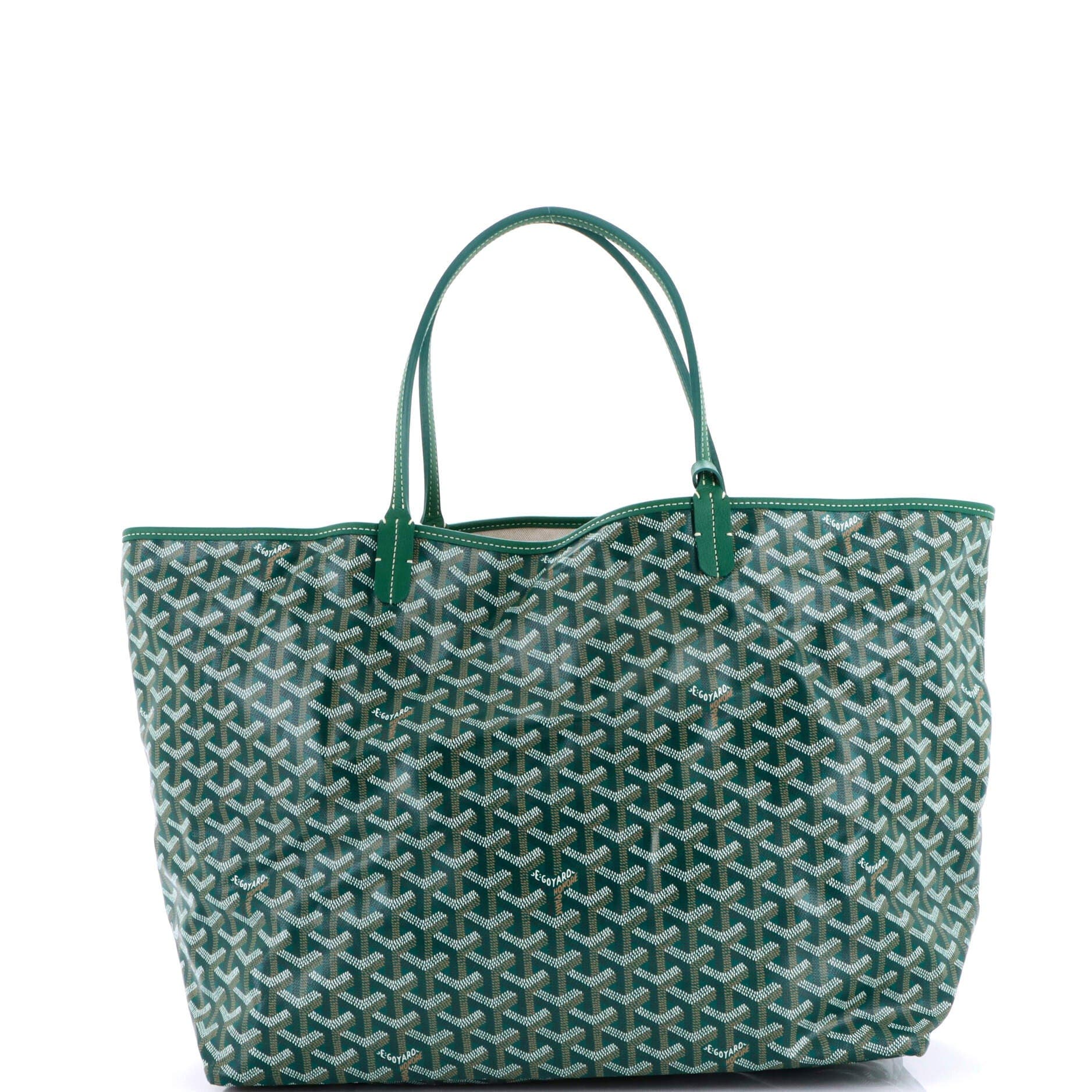 Pre-Owned Goyard Saint Louis Tote Coated Canvas GM, Alternate, color, Green