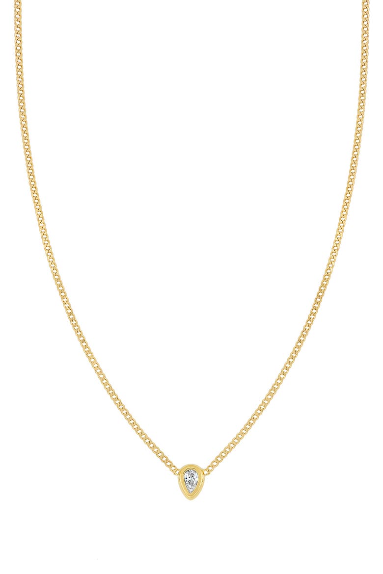 Varda 18k Gold Diamond Pendant Necklace, Main, color, 18KY