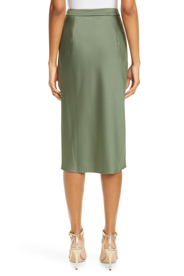 Aleyxa Belted Wrap Skirt, Alternate, color, KHAKI