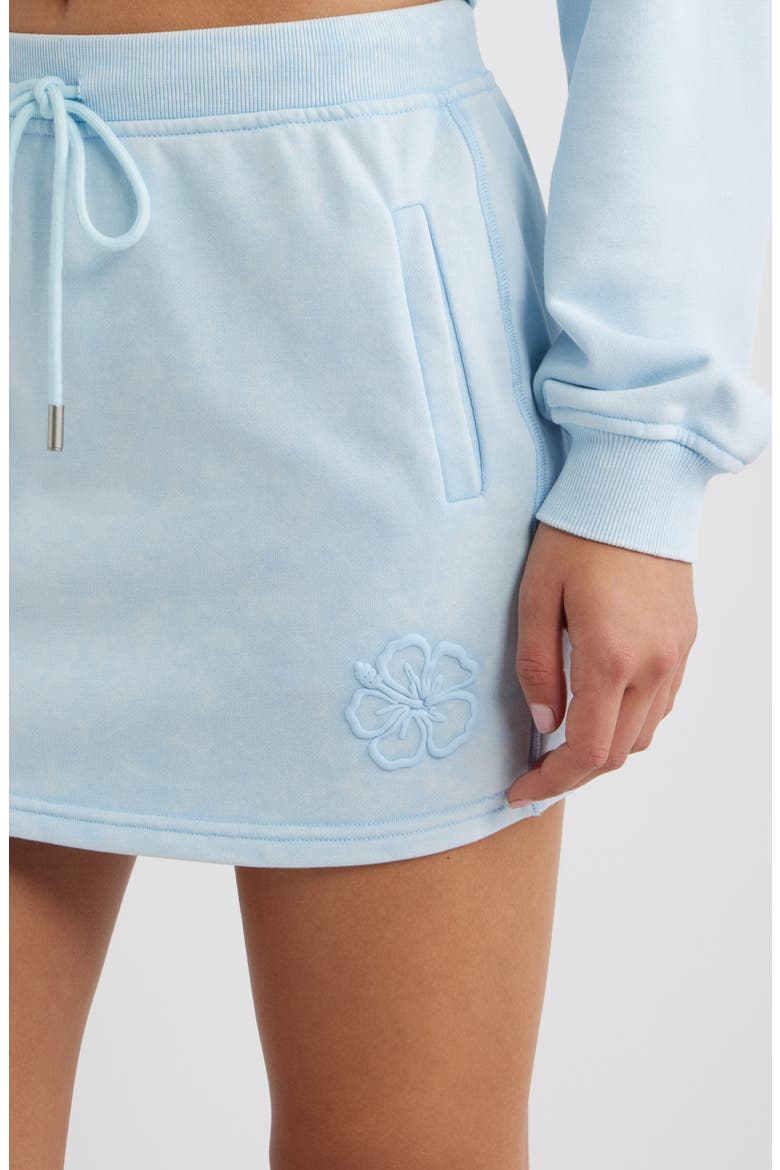Terry Track Miniskirt, Alternate, color, BABY BLUEBELL