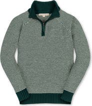 Hope & Henry Kids' Organic Long Sleeve Half Zip Raglan Ski Sweater