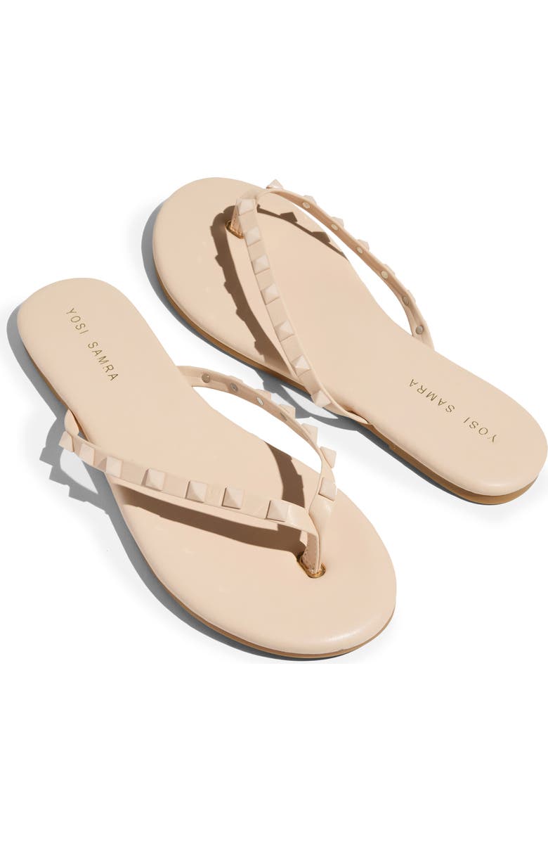 Yosi Samra Rivington Stud Flip Flop, Alternate, color, Beige
