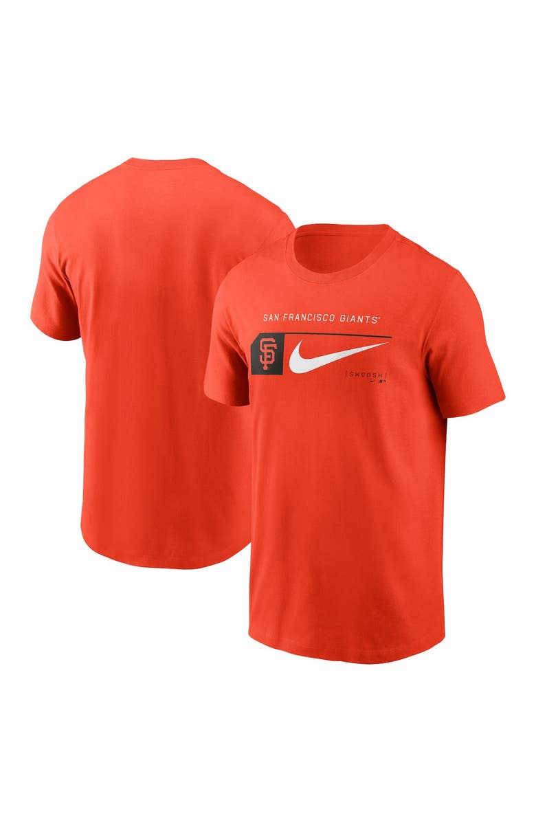 Nike Men's Nike Orange San Francisco Giants Team Swoosh Lockup T-Shirt, Main, color, Orange