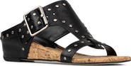 Donald Pliner Buckle Wedge Sandal