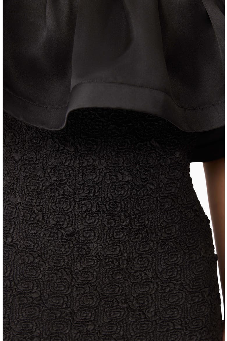 Dandelione Strapless Body-Con Midi Dress, Alternate, color, BLACK