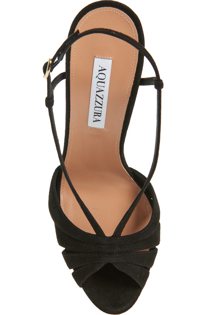 Aquazzura Aime Platform Sandal, Alternate, color, Black