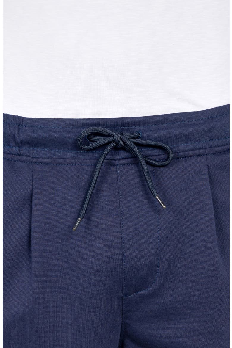 Slim Fit Solid Drawstring Shorts, Alternate, color, NAVY