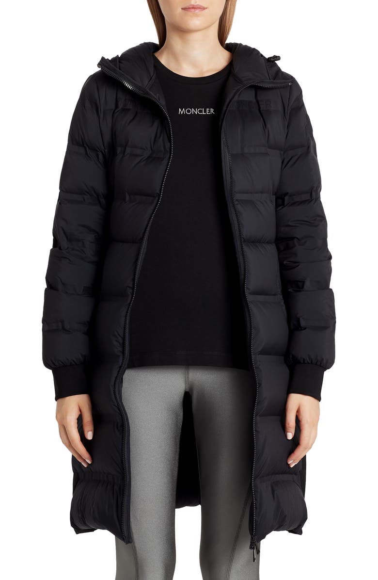 Moncler Sceptrum Long Hooded Puffer Coat, Main, color, 