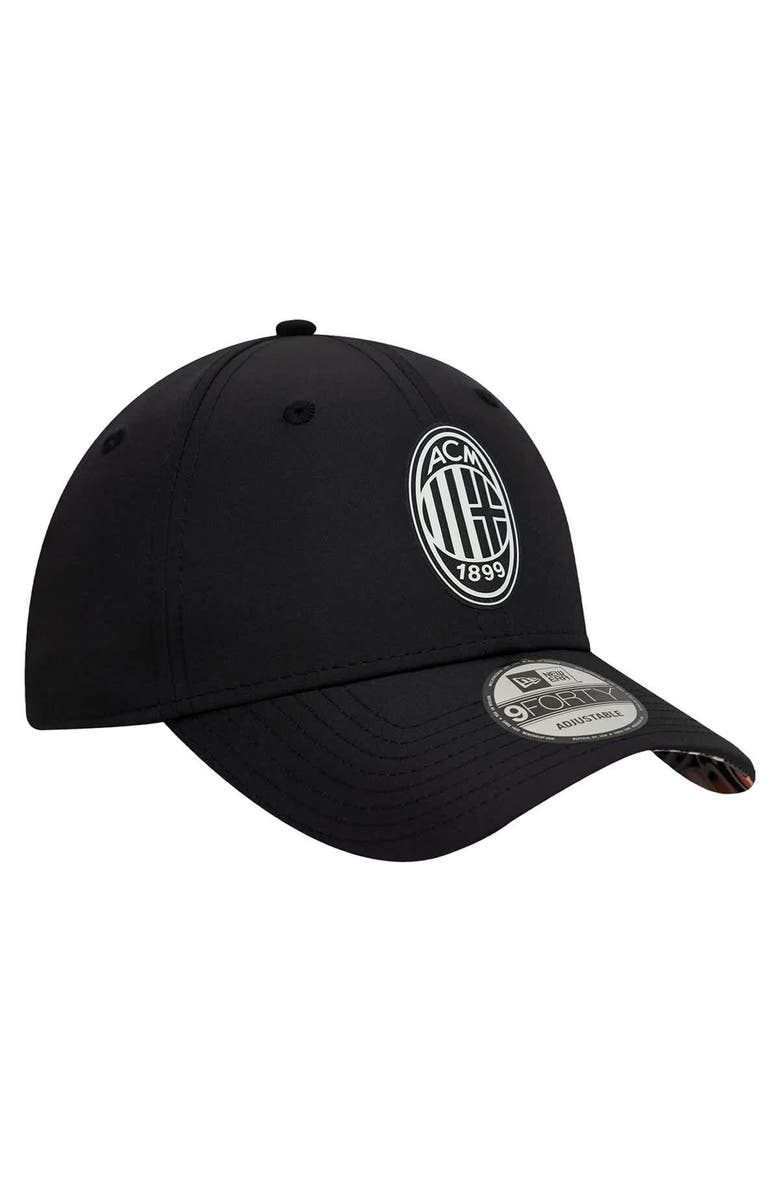 New Era Men's New Era  Black AC Milan Graffiti 9FORTY Adjustable Hat, Alternate, color, 