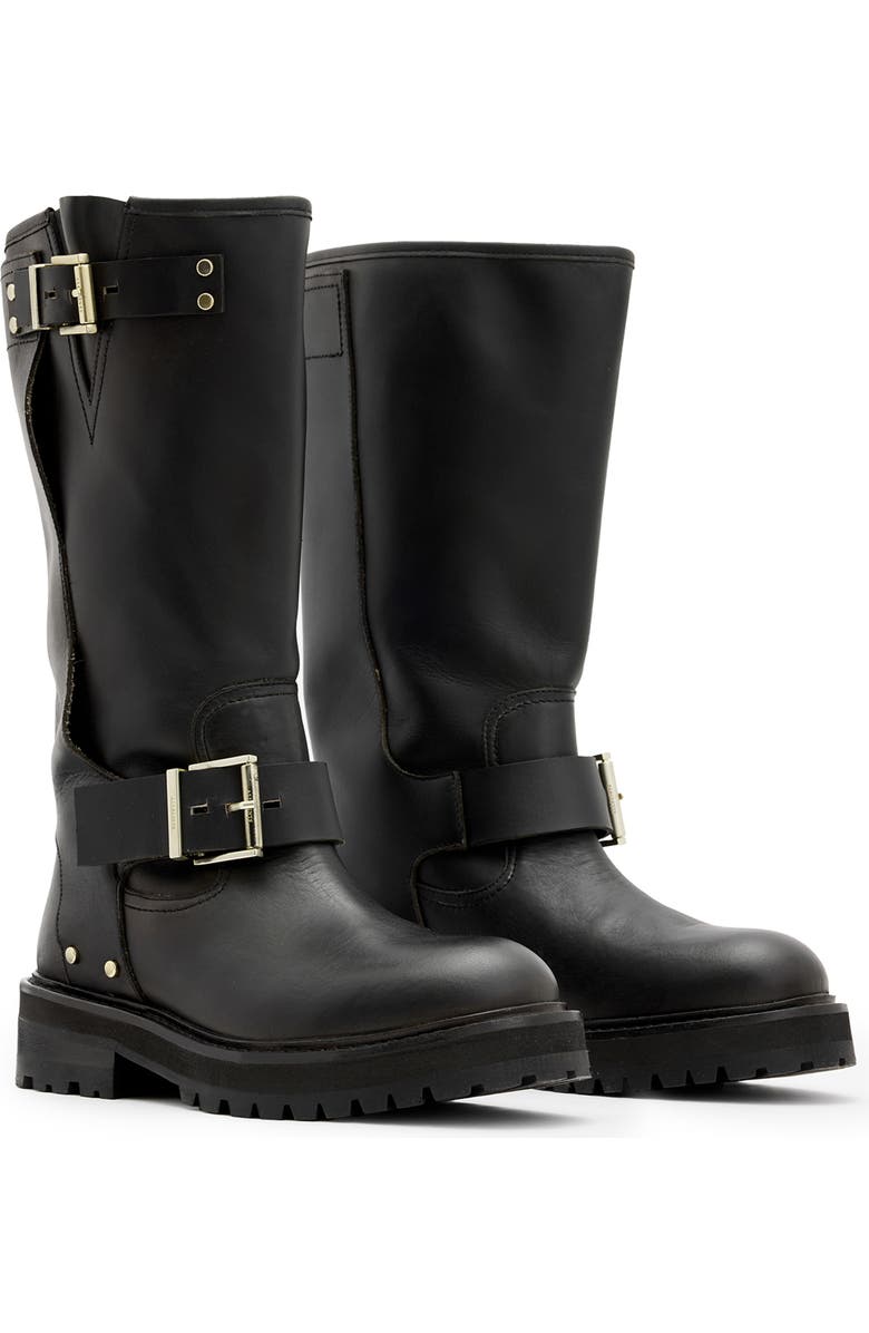 AllSaints Tay Biker Boot, Main, color,