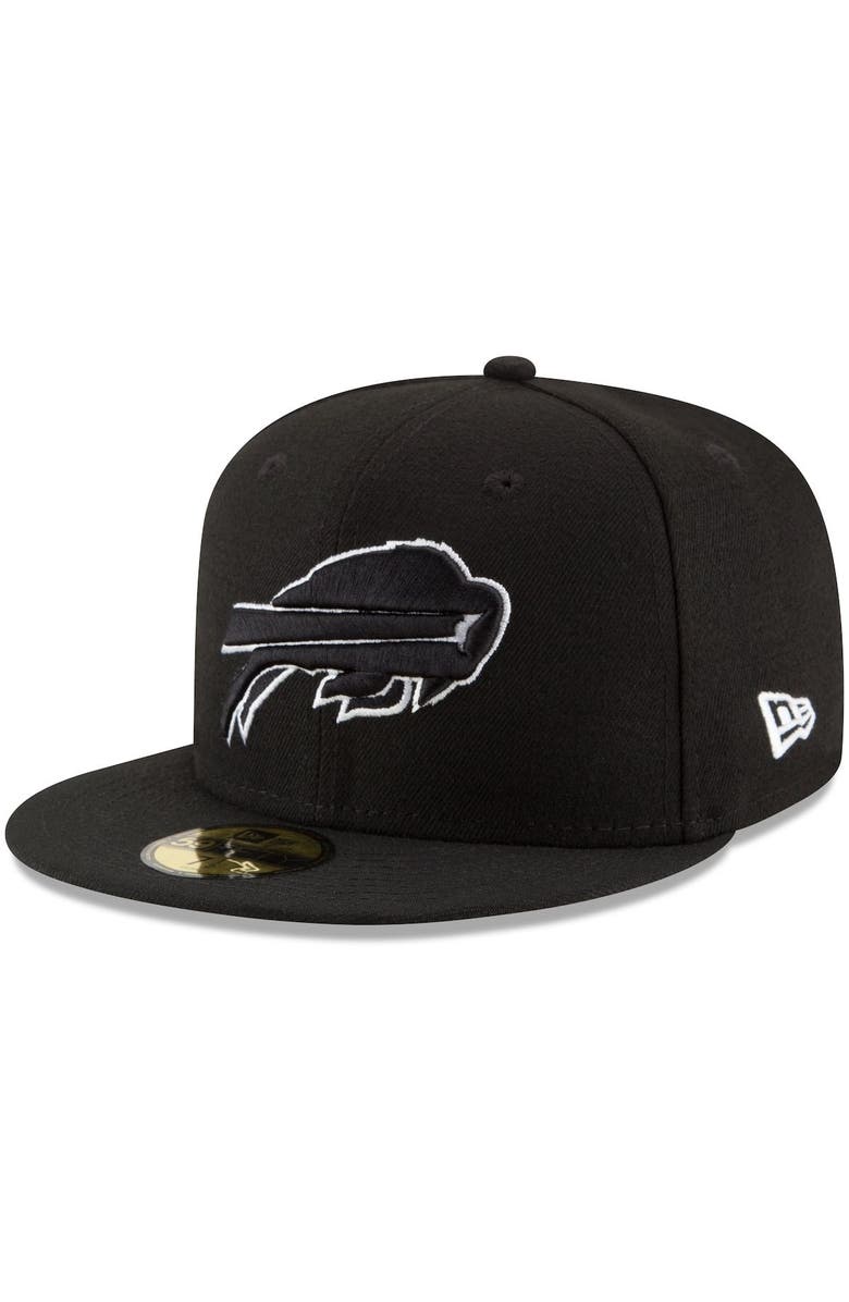 New Era Men's New Era Black Buffalo Bills B-Dub 59FIFTY Fitted Hat, Main, color, 