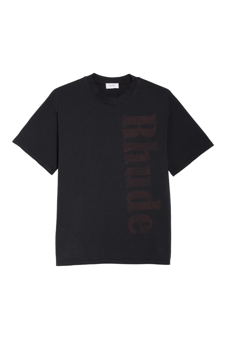 Vertical Print Logo T-Shirt (Nordstrom Exclusive), Main, color, BLACK