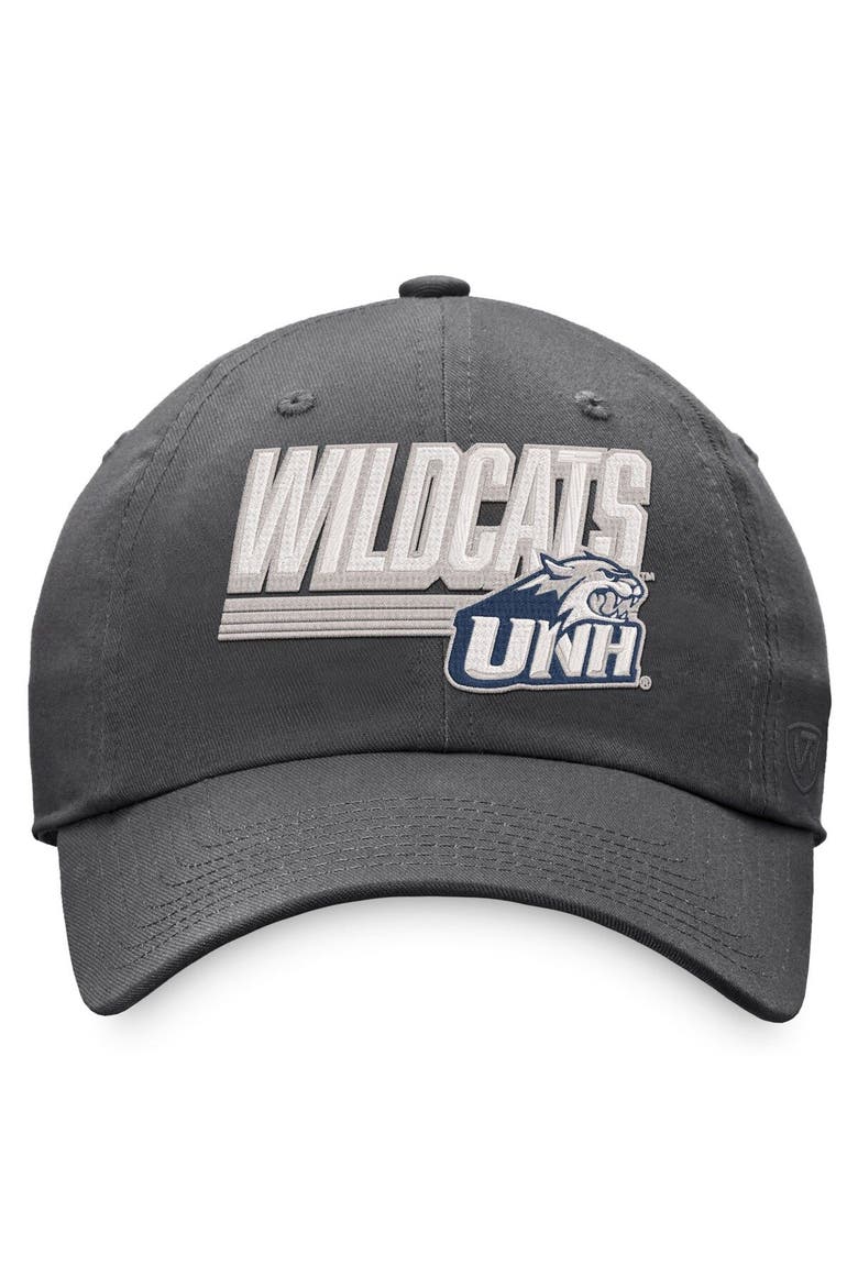 Men's Top of the World Charcoal New Hampshire Wildcats Slice Adjustable Hat, Alternate, color, Charcoal
