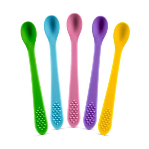 Silicone Baby Feeding Spoon Set 5 Piece