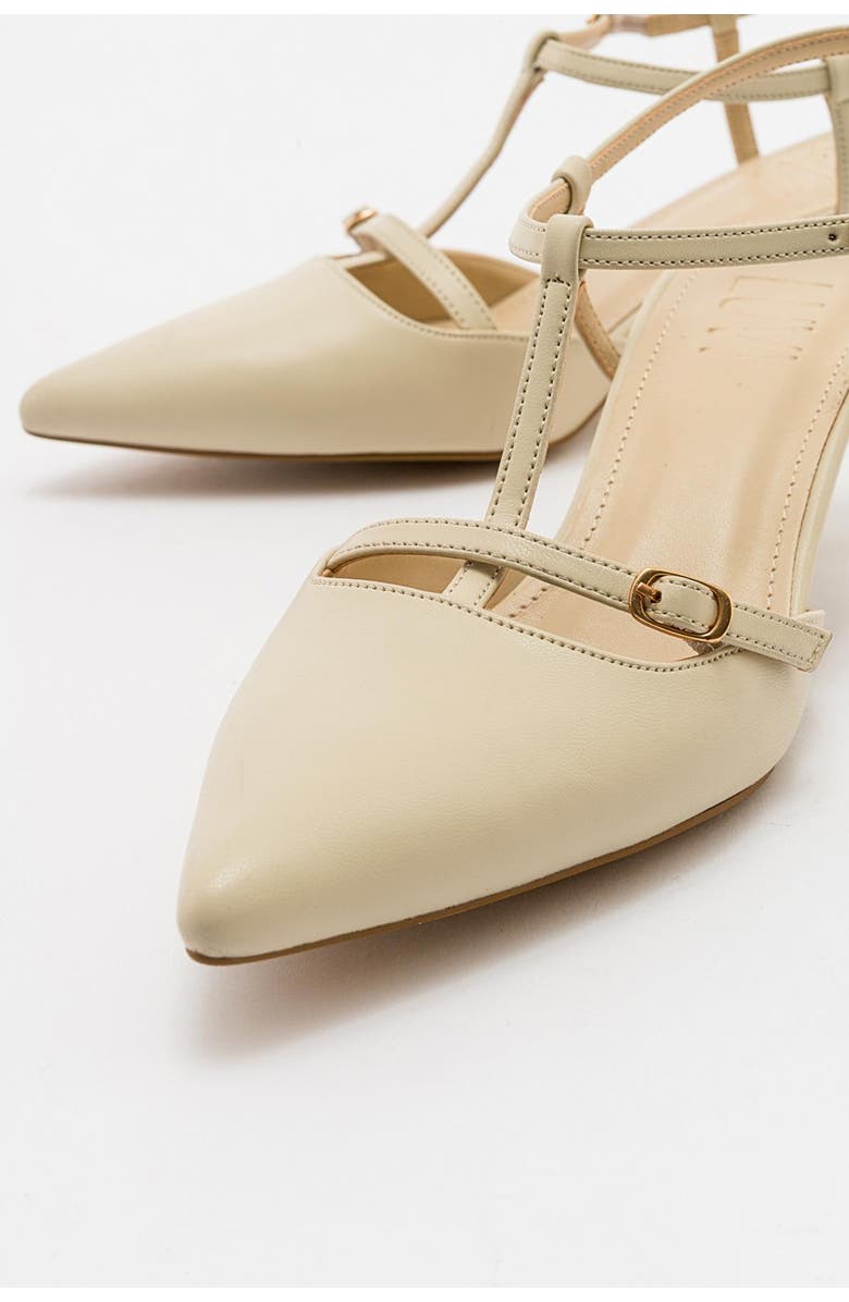 Prologue Shoes Frans Pointed Toe Pump, Alternate, color, Beige