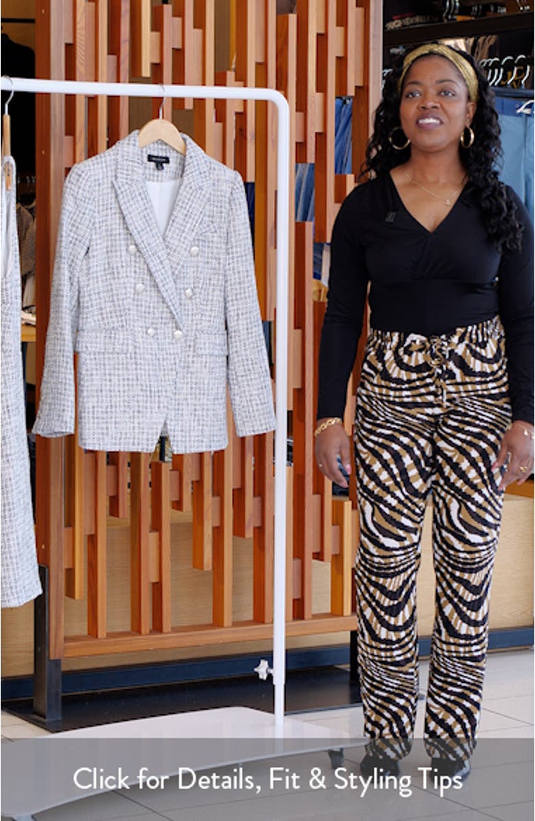 Double Breasted Tweed Blazer, sales video thumbnail