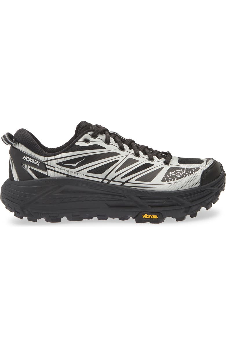HOKA Mafate Speed 2 Sneaker, Alternate, color, Black / Silver