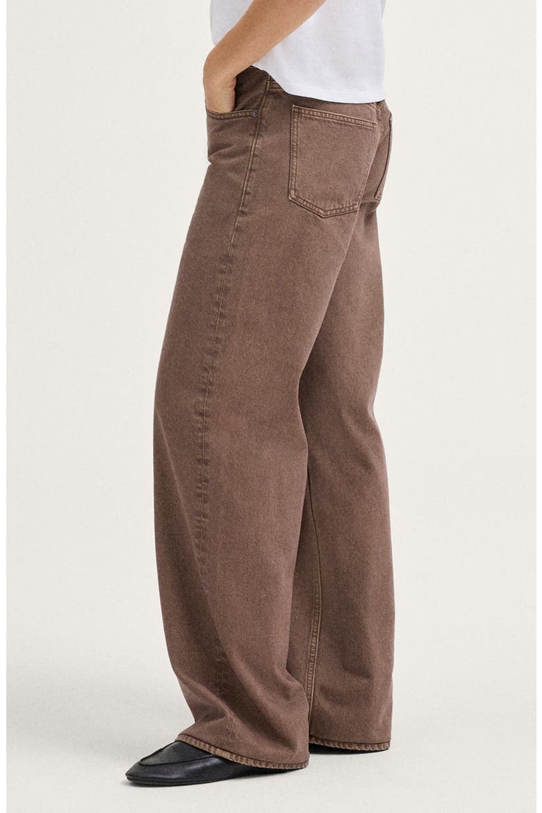 Low Slung Baggy Jeans, Alternate, color, DARK CHESTNUT