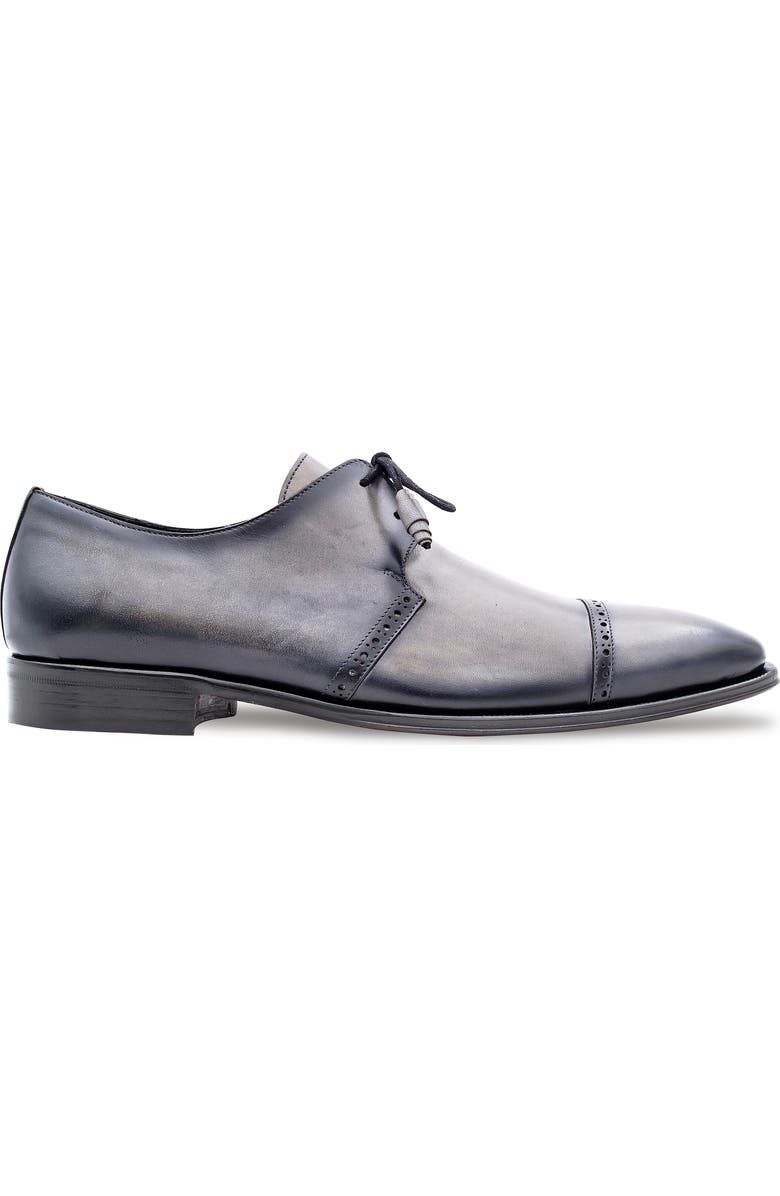 Mezlan 2-Eyelet Cap Toe Leather Derby, Alternate, color, Pearl Grey