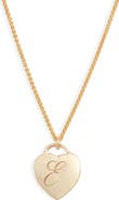 Set & Stones Alice Initial Heart Pendant Necklace