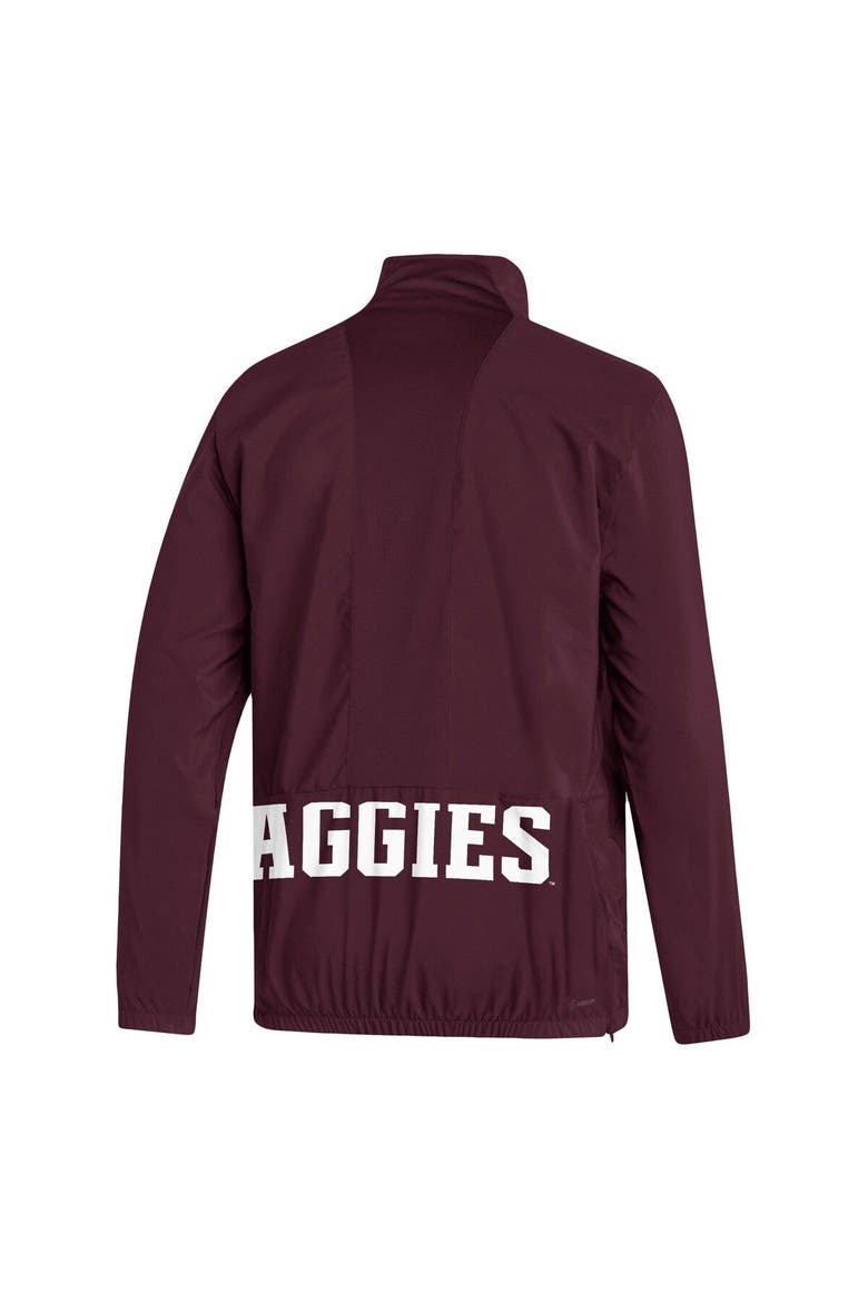 Men's adidas Maroon Texas A&M Aggies AEROREADY Half-Zip Jacket, Alternate, color, Maroon