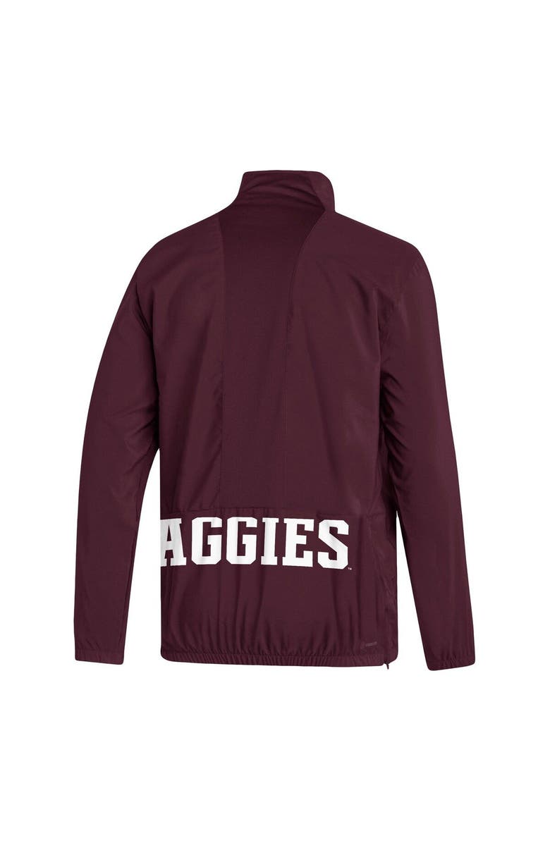 adidas Men's adidas Maroon Texas A&M Aggies AEROREADY Half-Zip Jacket, Alternate, color, Maroon