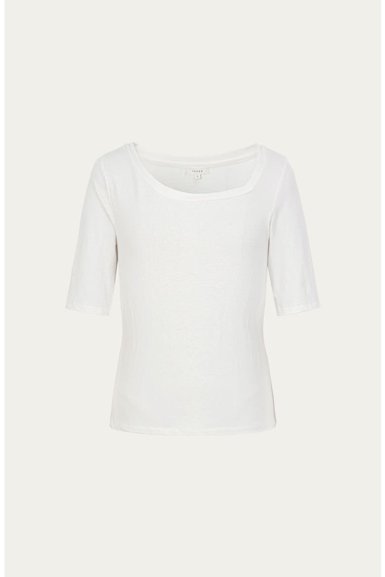 Hemp Essentials Asymmetrical Neckline Tee, Alternate, color, white
