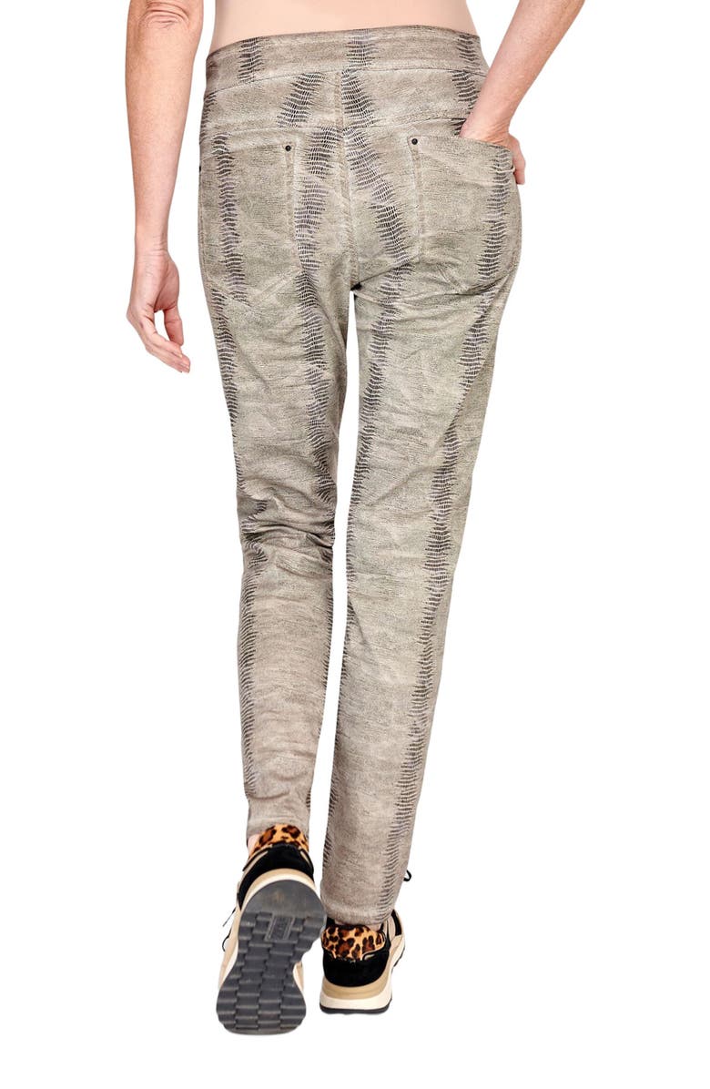 Alembika Snake skin print slim-fit stretch jeans, Alternate, color, 