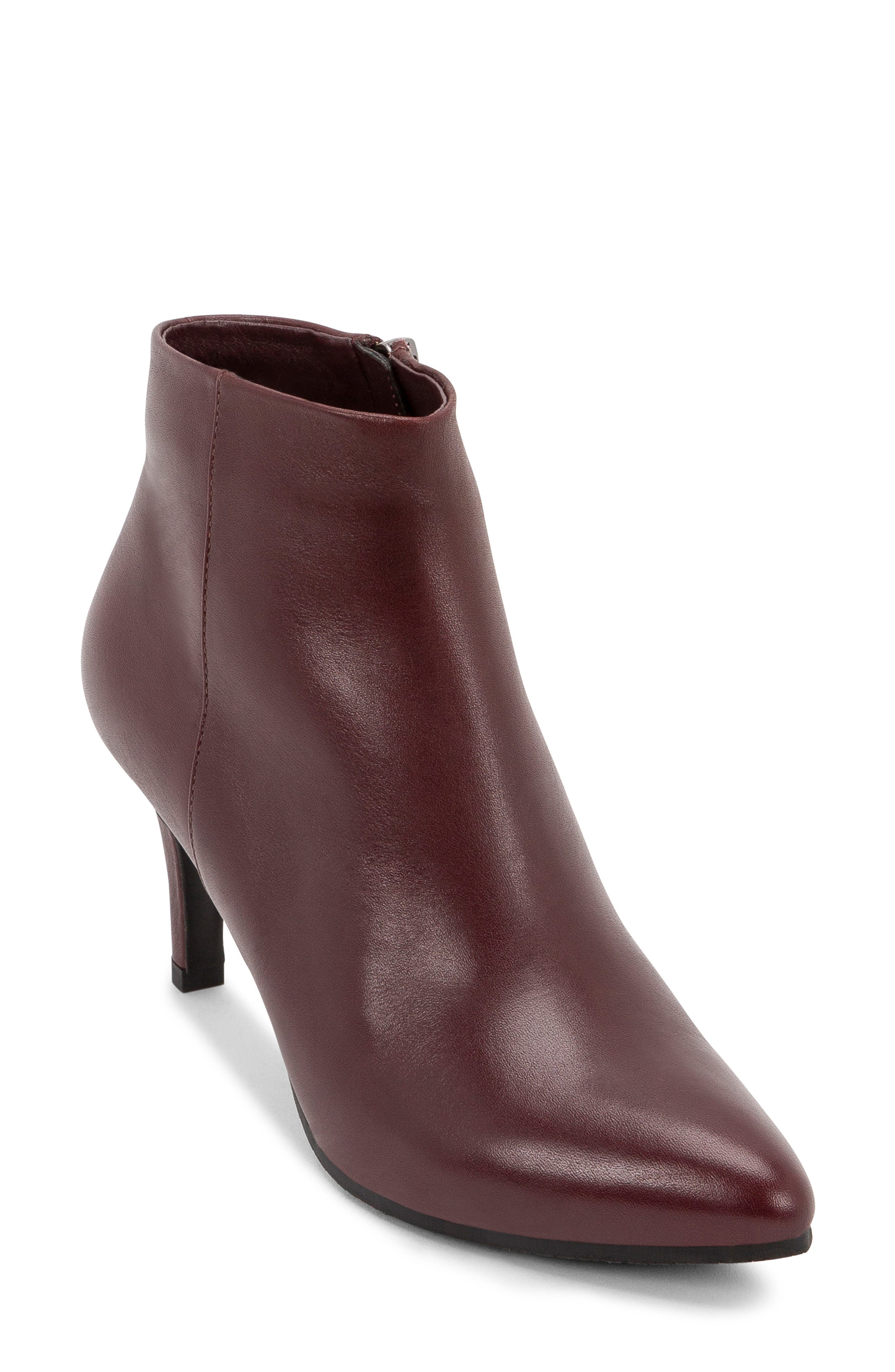 Teri Waterproof Bootie, Main, color, BURGUNDY LEATHER