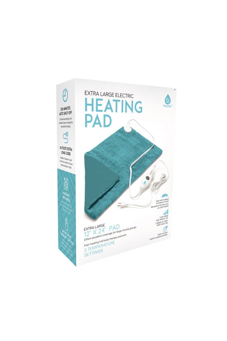 Electric Heating Pad, Main, color, Teal Pattern