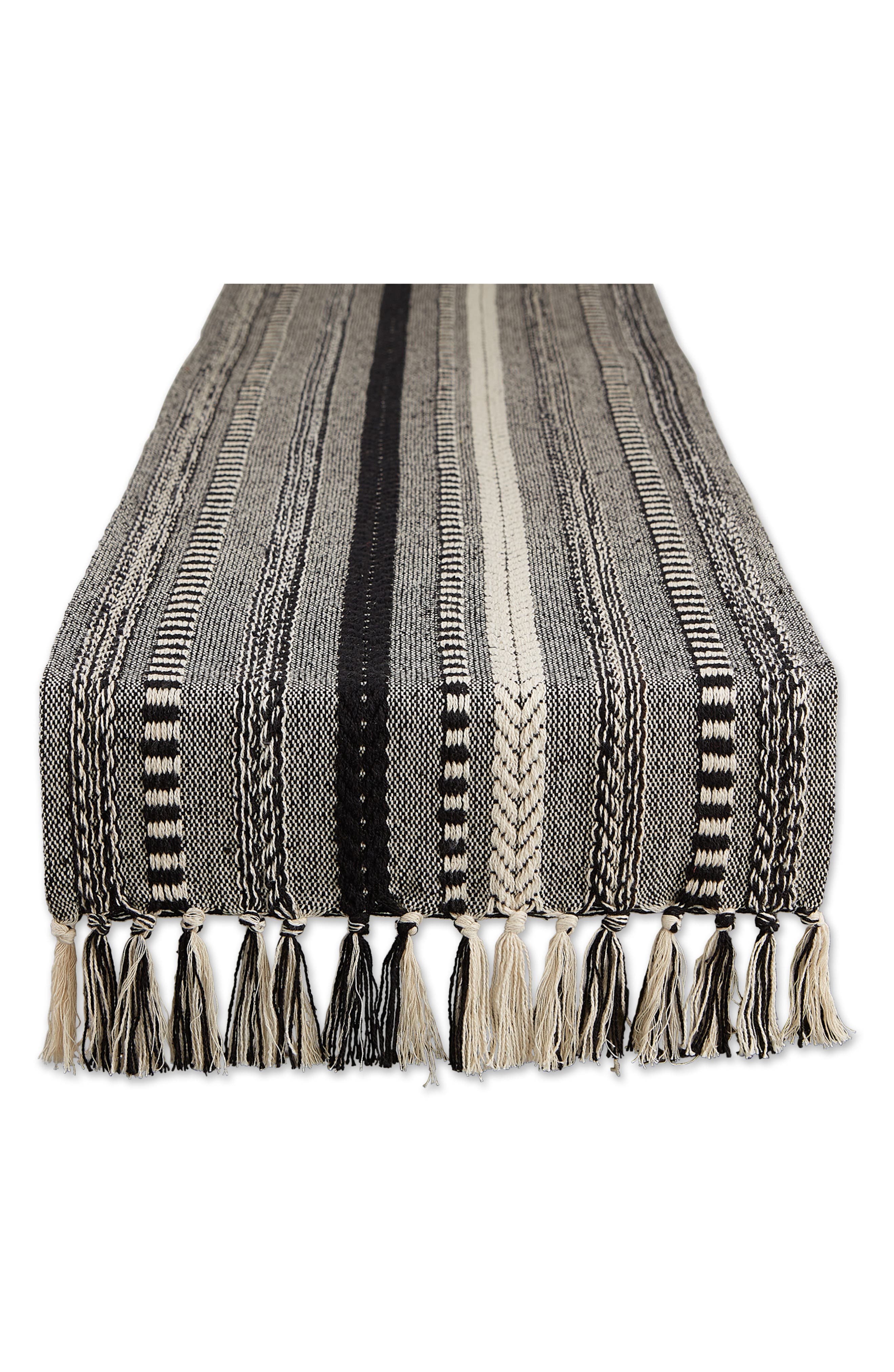 Design Imports Braided Stripe Table Runner