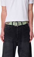 mnml Leopard Stud Leather Belt