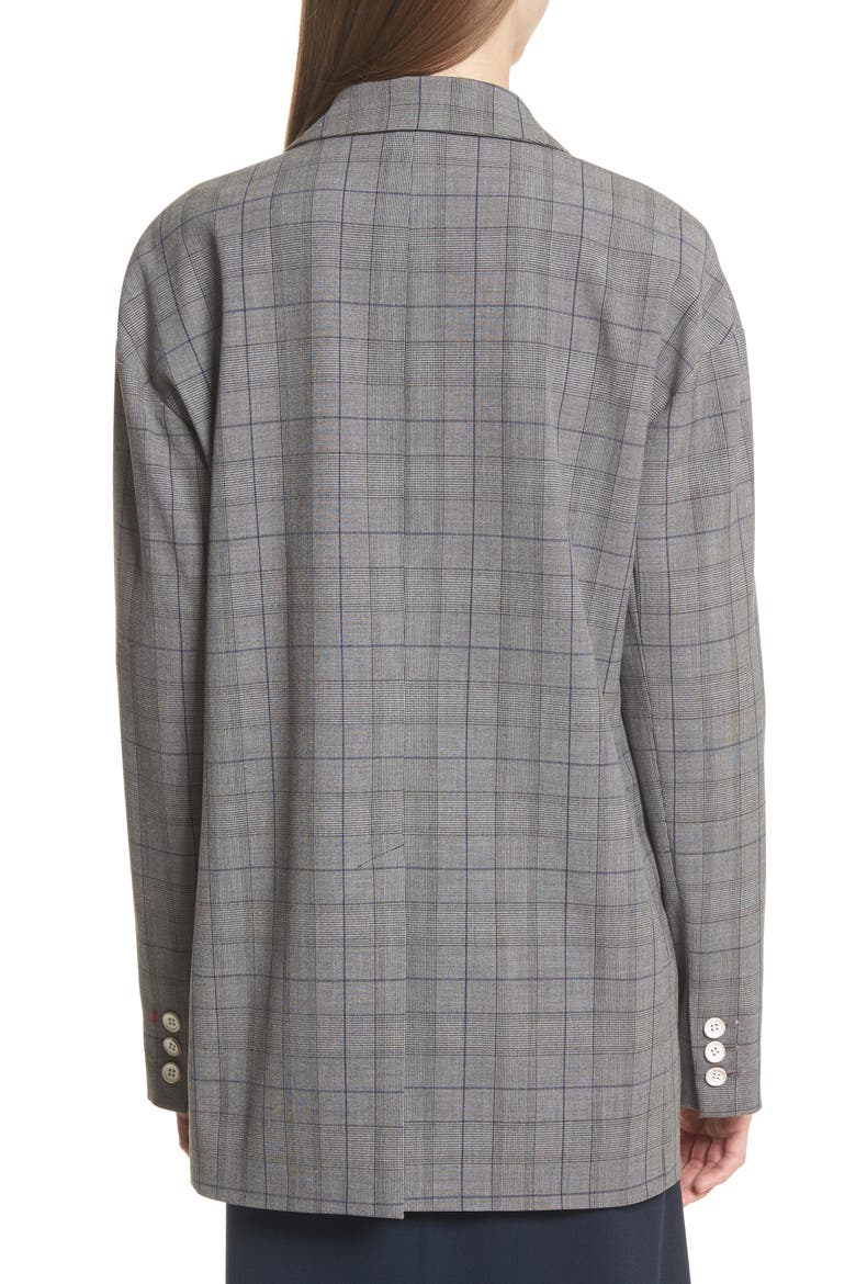 Oversize Glen Plaid Blazer, Alternate, color, BLACK MULTI