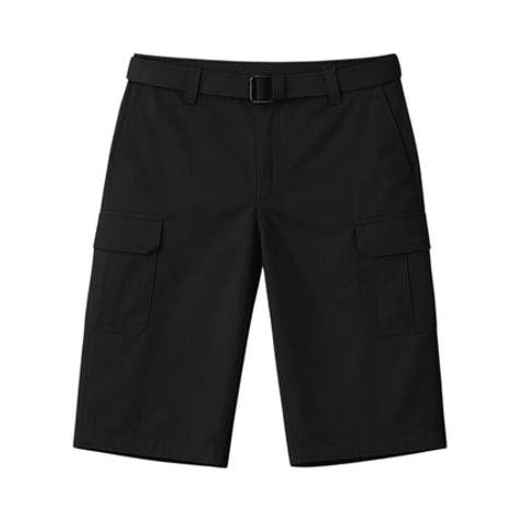 Mens Cargo Shorts with Adjustable Belted Waist