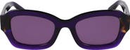Longchamp Heritage 50mm Cat Eye Sunglasses