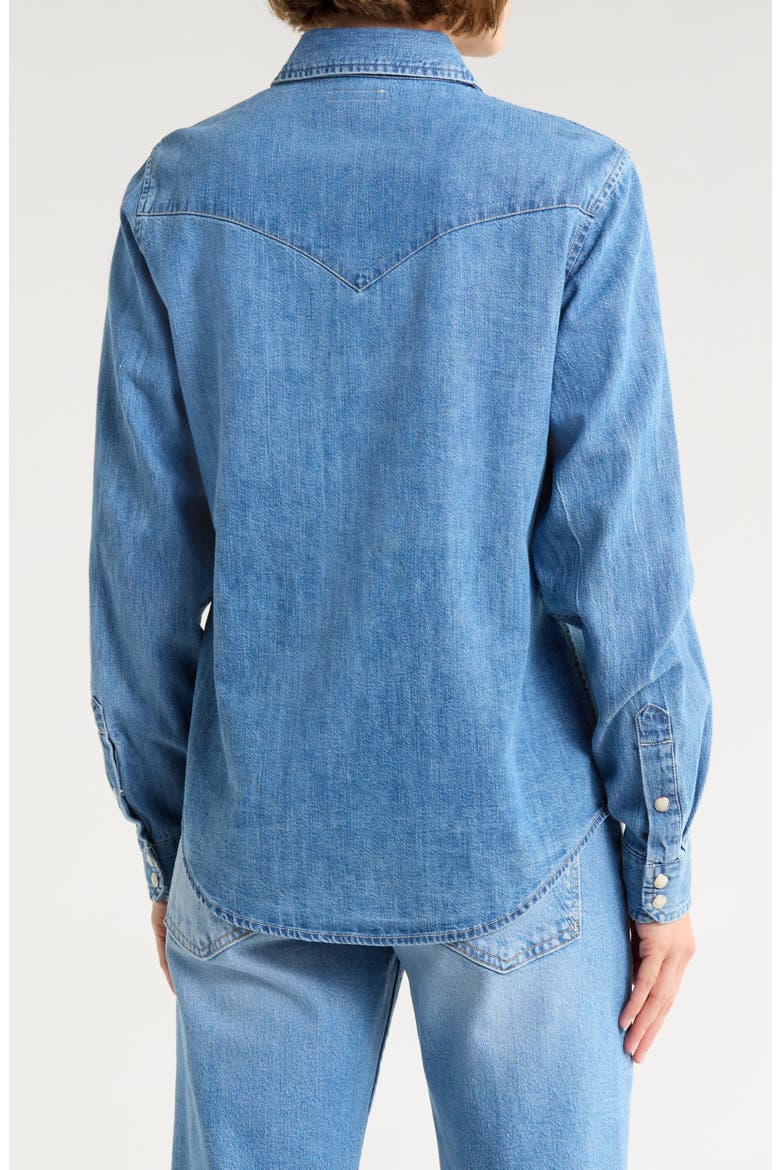 All My Exes Embroidered Denim Shirt, Alternate, color, PLAYING FOR KEEPS